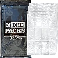 Vista 12 de Nice Packs - Bolsas de hielo seco reutilizables para envío de alimentos congelados, refrigeradores, loncheras, flexibles y duraderas (10 mini hojas)