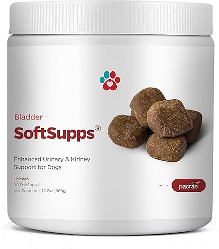 Pet Parents Bladder SoftSupps Suplemento de arándano para perros con pacrán, D-manosa para perros y semillas de calabaza para perros para apoyo de