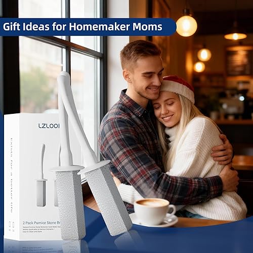 Miniatura 7 de LZLOOK Piedra pómez de inodoro para limpieza, piedra pómez de inodoro, limpiador de inodoro de mango extra largo para eliminar manchas duras de cal.