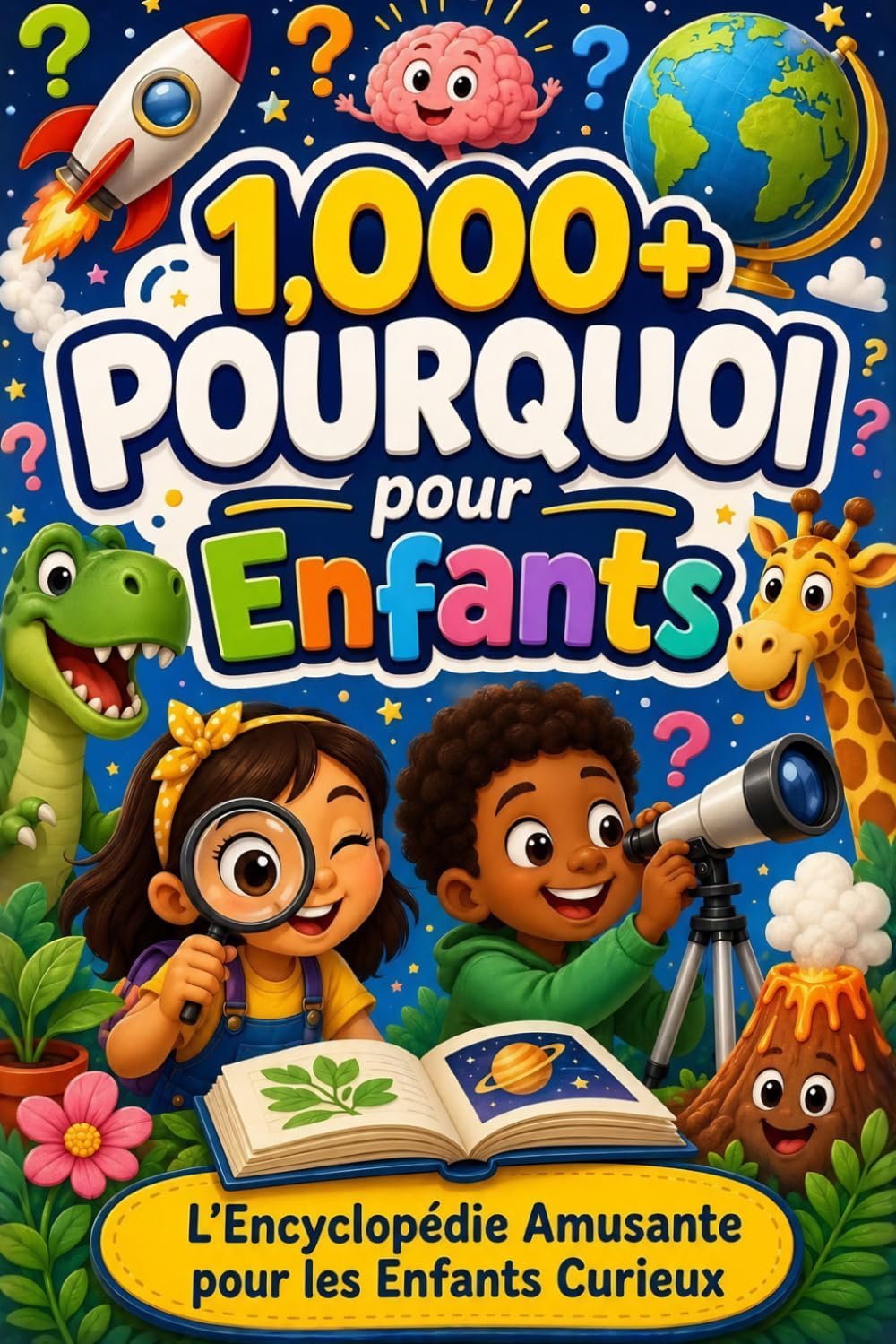 1,000+ Pourquoi pour Enfants: Une Encyclopédie Amusante de Questions et Réponses pour Découvrir le Monde | Un Livre pour Filles et Garçons Curieux