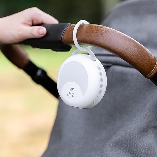 Miniatura 9 de Baby Delight Máquina de sonido de gotas de rocío Máquina portátil de ruido para bebés y luz nocturna de viaje 30 sonidos de sueño Canciones de