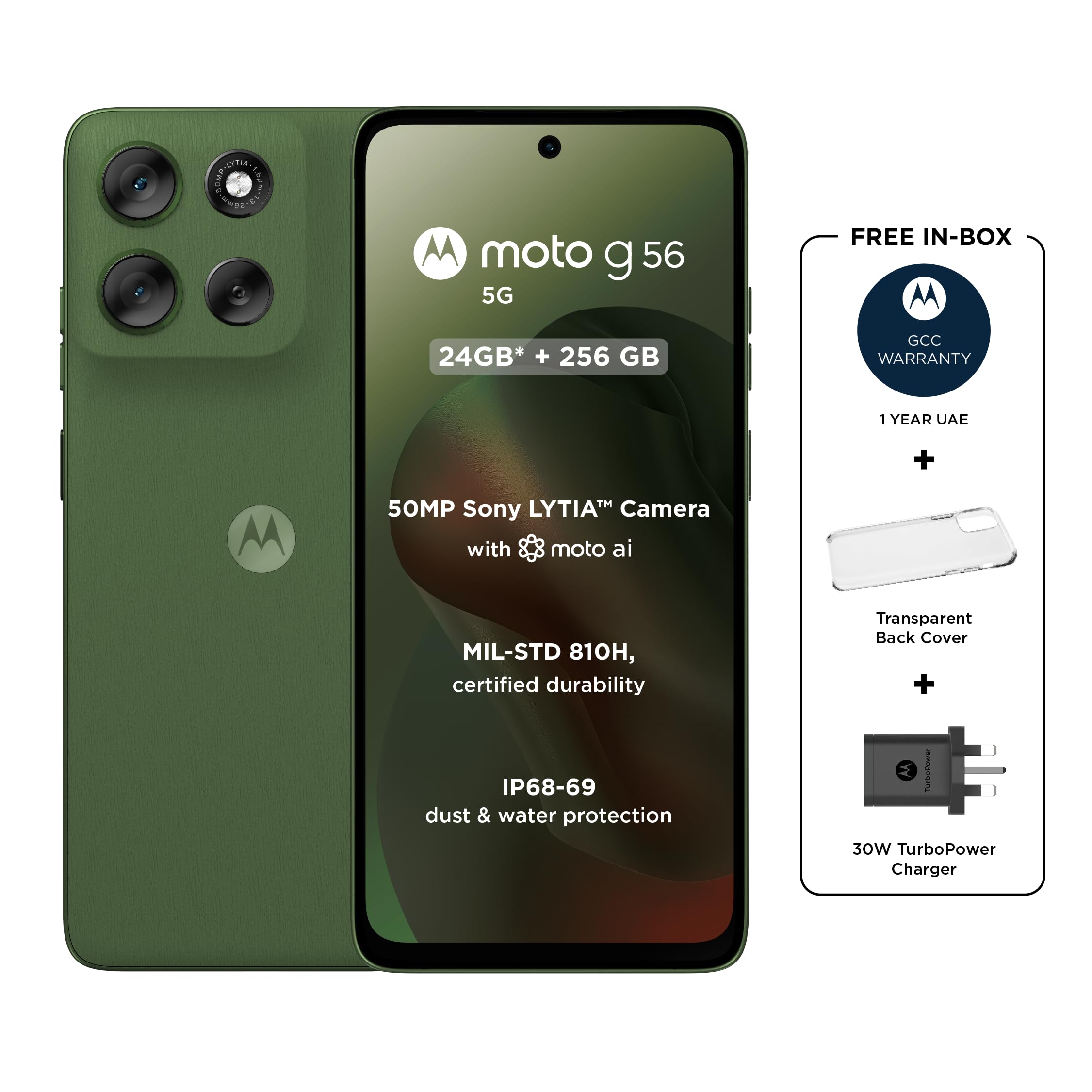 MOTOROLA MOTO G56 5G, 12+12GB RAM Boost, 256 GB ROM, MTK Boyut