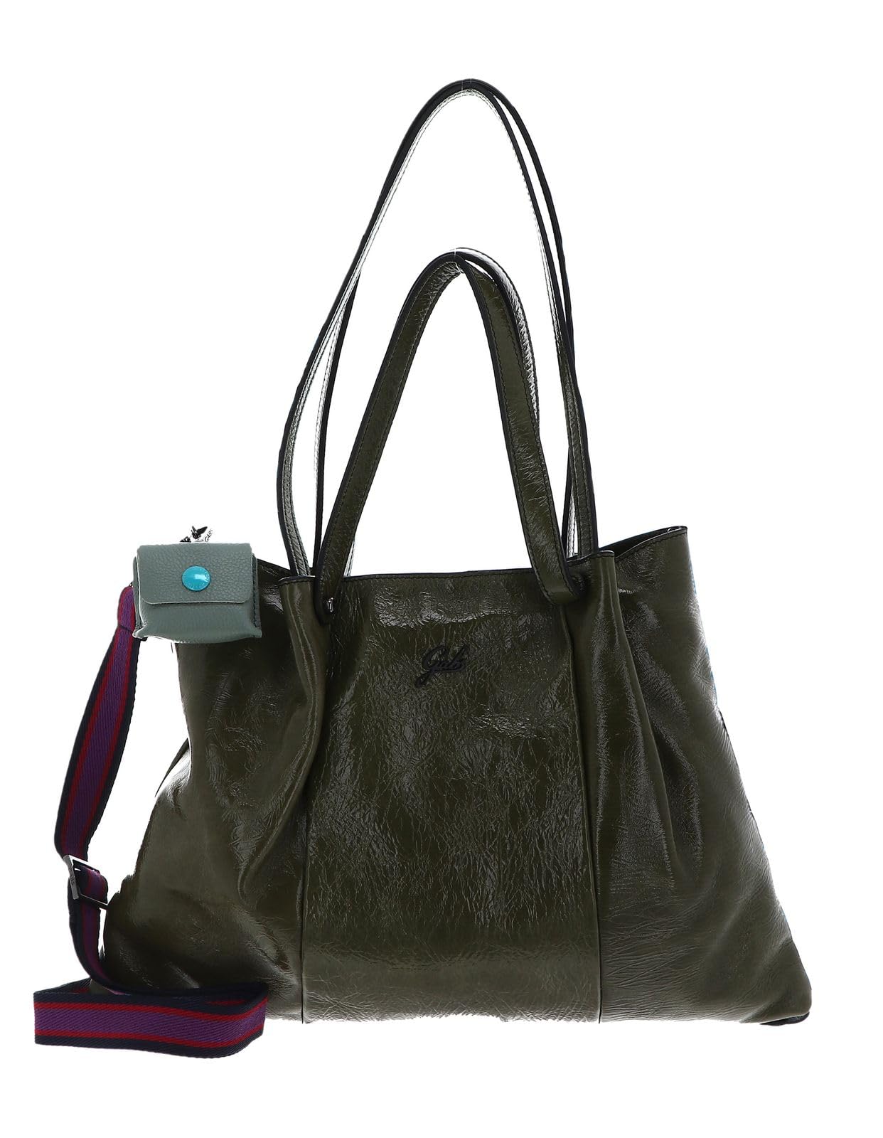 Gabs Pelle borsa a tracolla Sashi Naplak Black Shoulderbag Verde Oliva