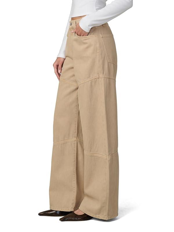 Joe's Jeans Women's The Harlowe High Rise Wide Leg Jean, Tigers Eye, 34 by JOE'S JEANS - Used condition - Image 2