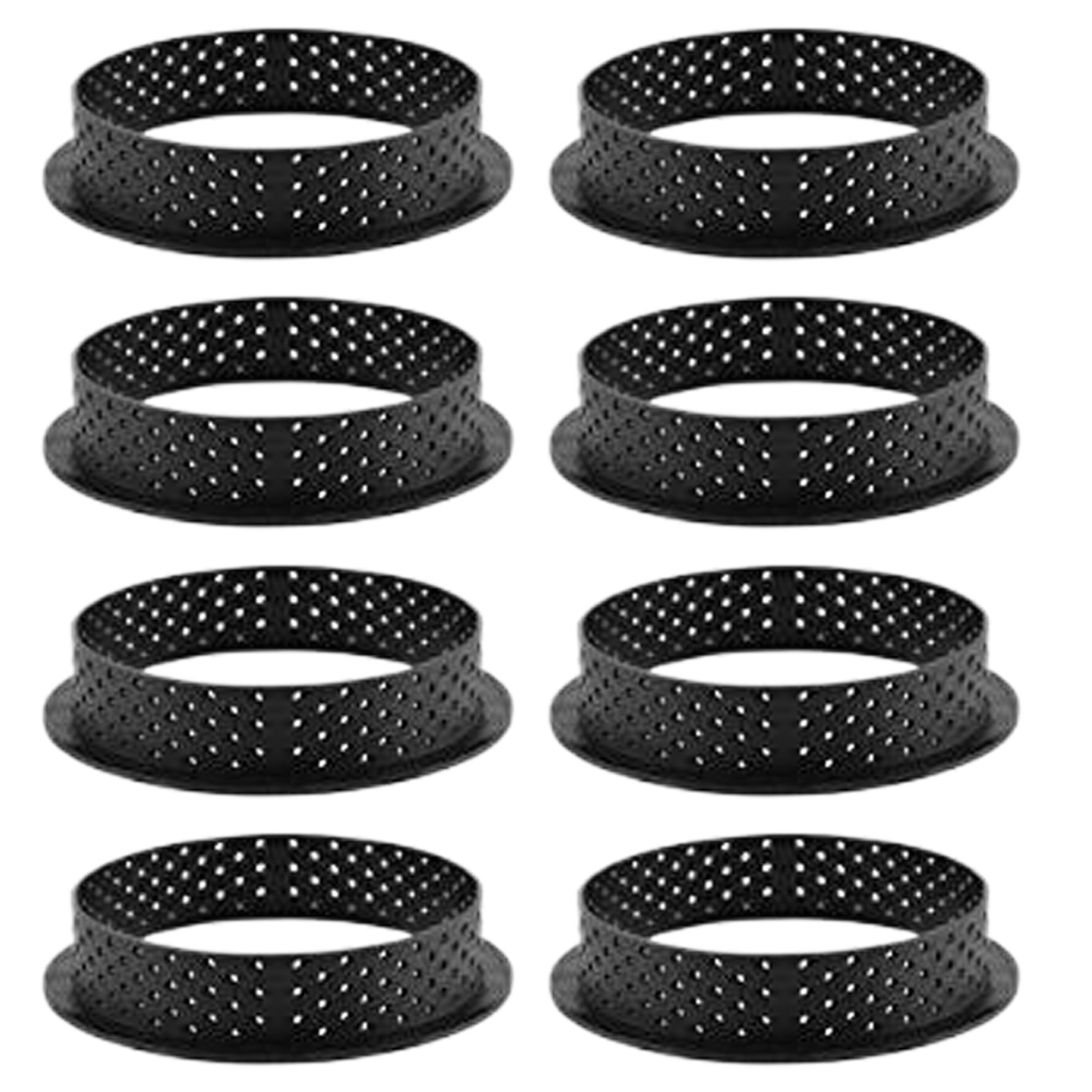 Anillo para tarta antiadherente y resistente al calor con orificios para bollos