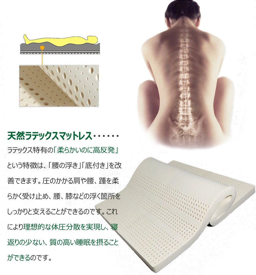 Amazon｜PanPan Amore 高反発 マットレス ラテックス ゴム 100%天然