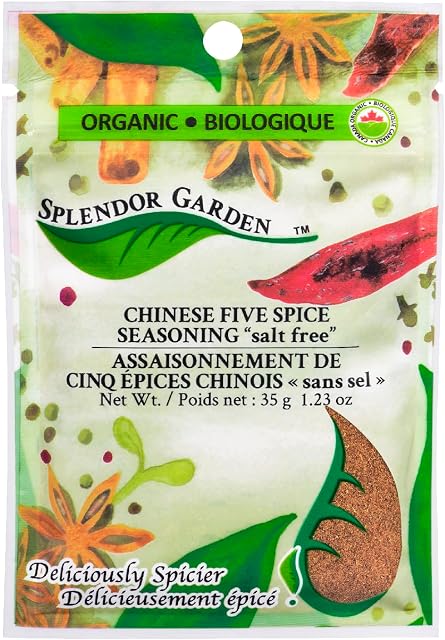 Splendor Garden Organic Chinese Five Spice Seasoning "salt free" - 35 g