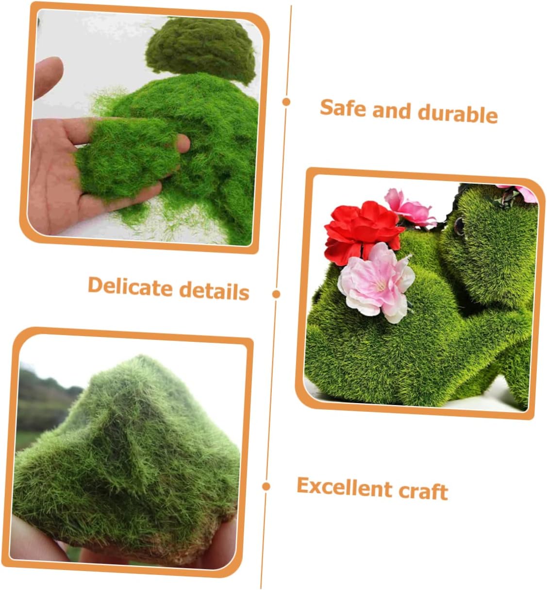 Luxshiny 2pcs 4 DIY Artificial Moss Powder Simulation Moss for Landscape Decor No Trimming