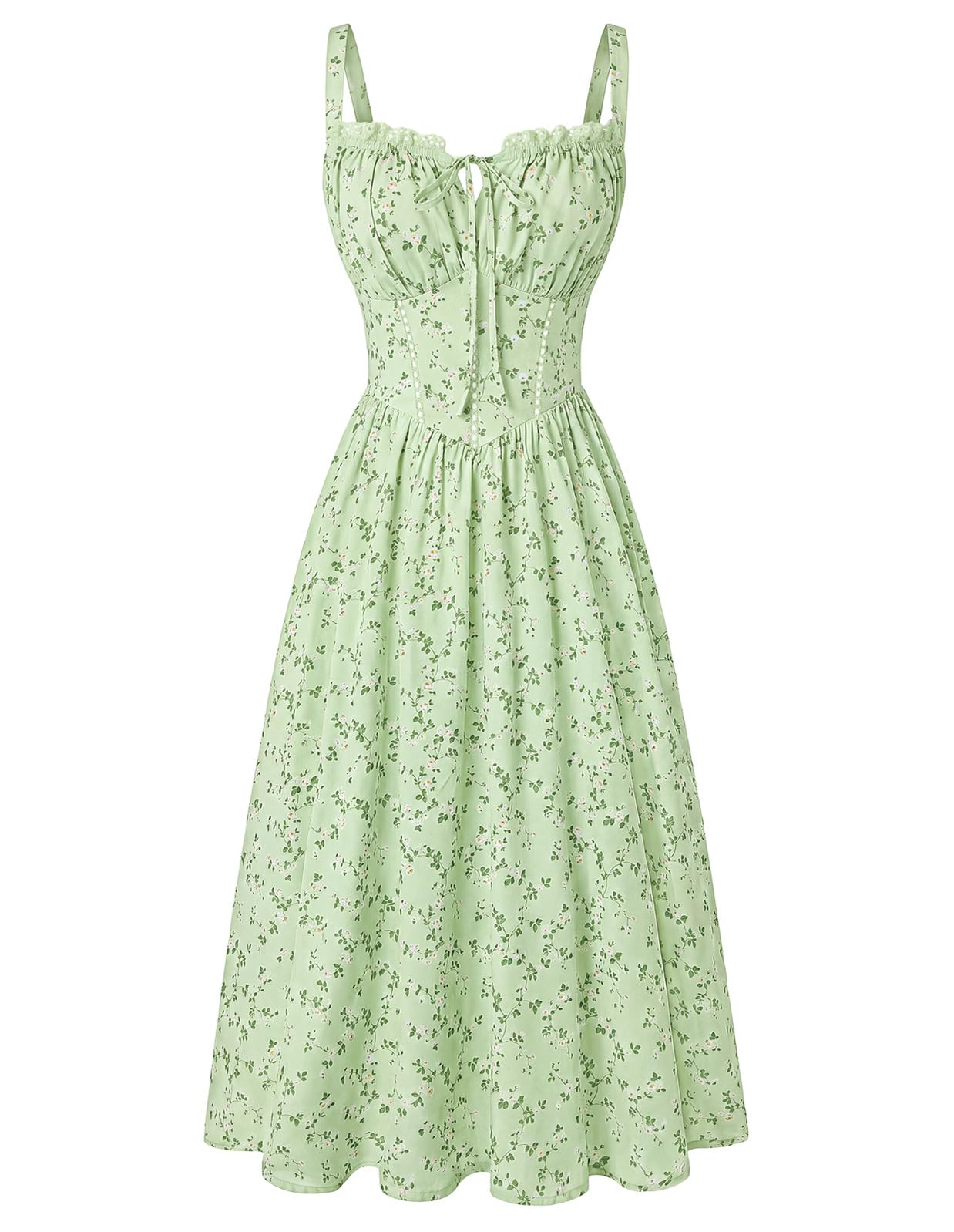 Scarlet Darkness Women 2026 Floral Corset Dress Summer Milkmaid Sundress