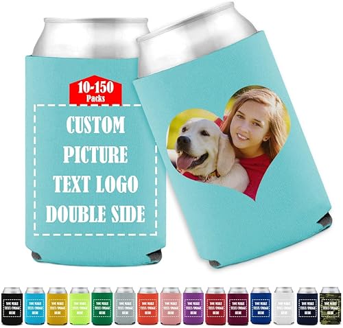 Vista 16 de Fundas personalizadas para latas, enfriador de bebidas, foto personalizada, imagen y texto, para fiestas de Navidad, lata de cerveza de Navidad