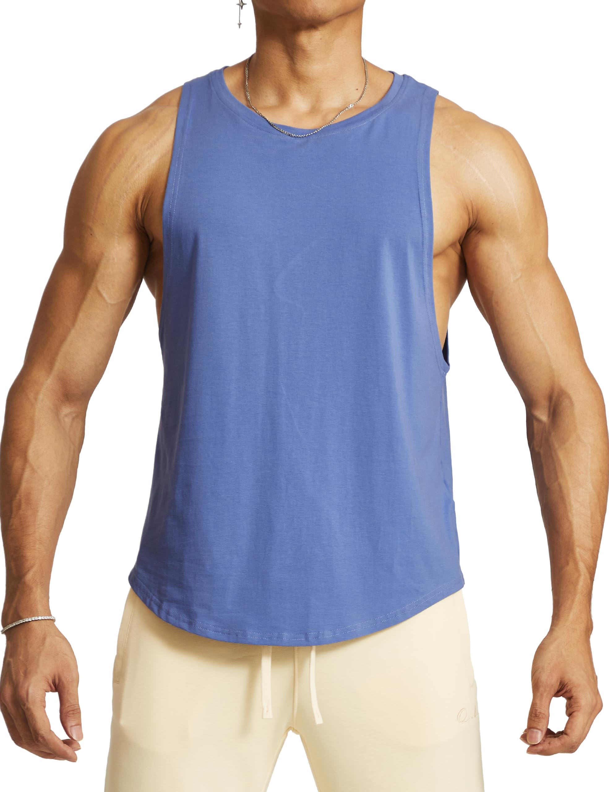 Ouber Tanktop für Herren, ärmellos, Muskelshirt für Bodybuilding
