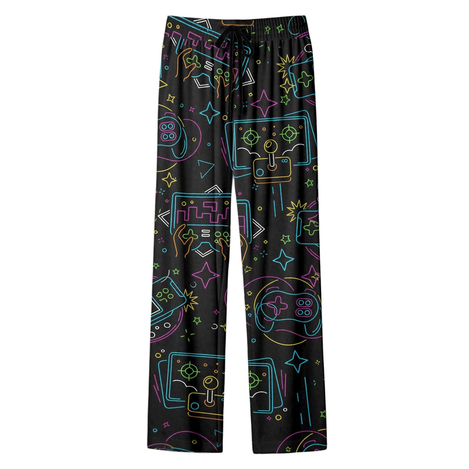 Pantalon décontracté imprimé intégral WWricotta fluide et tendance - 4