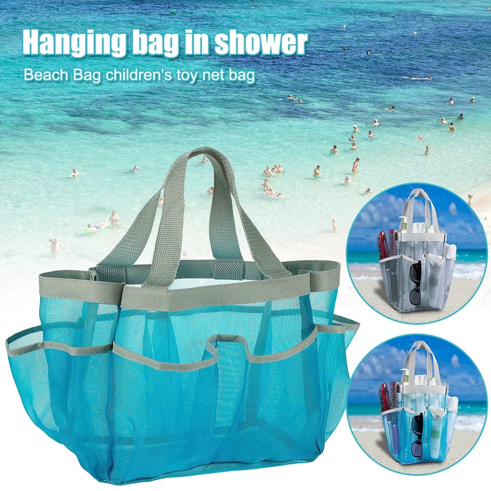flintronic Grand Sac de Plage, Sac à Bandoulière avec Fermeture Eclair, Cabas Plage Pliable, Imperméable, Sacs de Courses Femme pour Voyages à La Plage, Piscine, Fitness