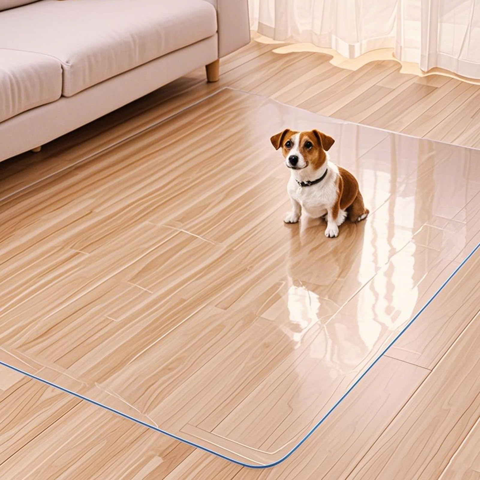 Tappetino Protettivo Per Sedia Ufficio | Trasparente 1.5mm | 160x70 Cm | Antiscivolo - Foto 7