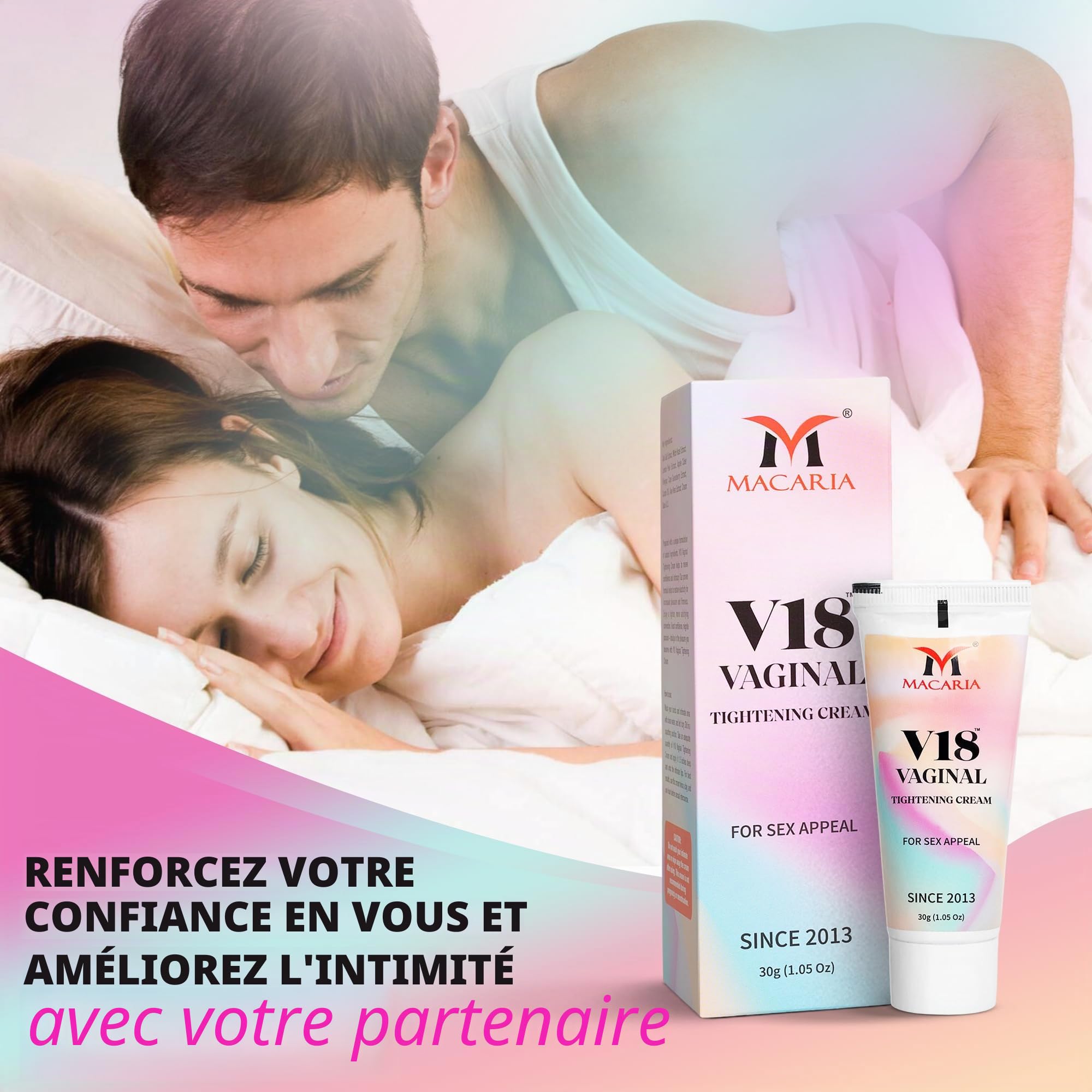 V18 Vaginal Pussy yoni Tightening Cream Gel, Natural Tightening Gel for Vag, Fast Vagina Tightening. Improves Vaginal Health, Enhances Intimate Sensitivity