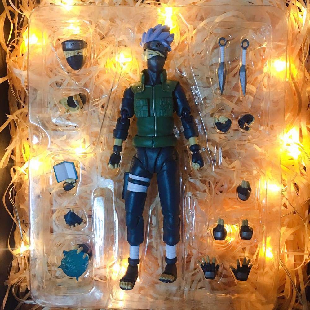 t Naruto Anime Figurine SHF Hatake Kakashi Uzumaki Naruto Jiraiya 18cm~Action Figure Animated Charac