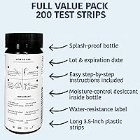 Vista 4 de 200 tiras de prueba de desinfectante cuaternario, servicio de alimentos, 0-500 ppm (QAC), tira de prueba cuaternaria, tiras de prueba de varios quat