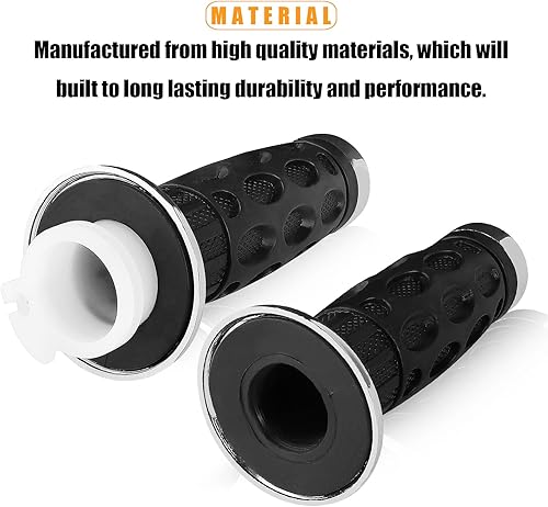 Miniatura 8 de Barra de mango de 7/8 pulgadas, 0.866 in, mango de tubo de acelerador para GY6 47cc 49cc 50cc-90cc 110cc 125cc 150cc 200cc Pit Dirt Mini Bike