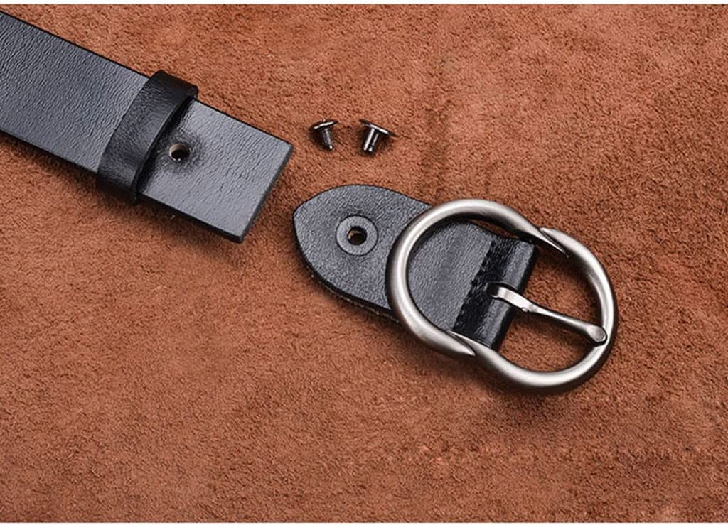 Gürtel für Herren, 100% Echtleder, mit Dornschließe, wendbar, klassischer Jeansgürtel, 28 mm Breite, Freizeitgürtel für die Arbeit