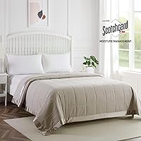 Vista 2 de COMFLIVE Down Alternative Blanket - Queen Size Blanket with Satin Trim - Bed Blanket for All Seasons - Winter Summer Comfort Soft 90"x90