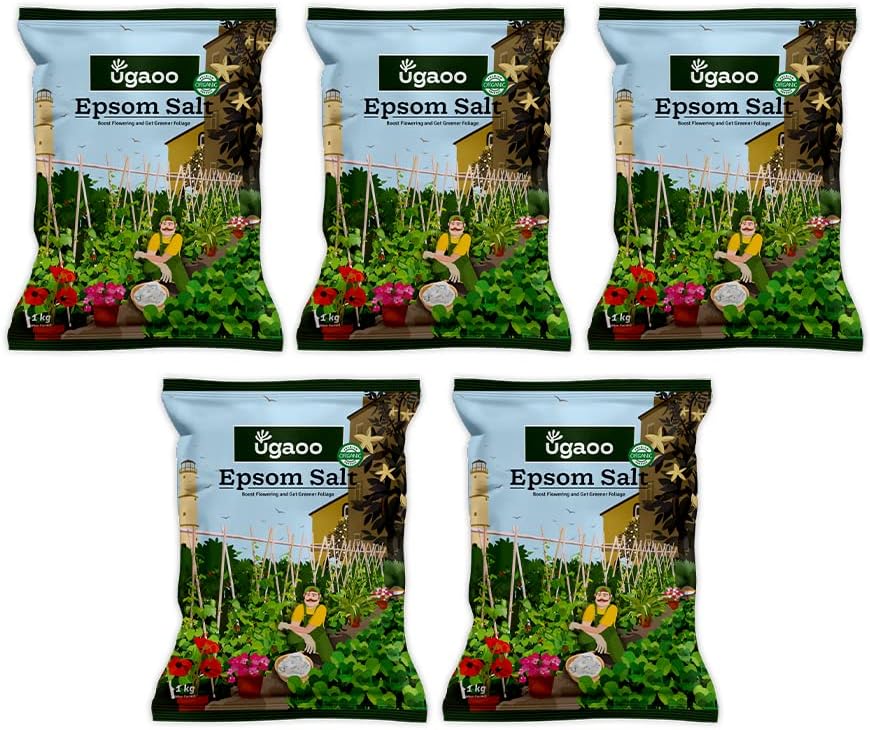 Ugaoo Epsom Salt For Plants Growth - Magnesium Sulphate Organic Fertilizer (5 Kg)
