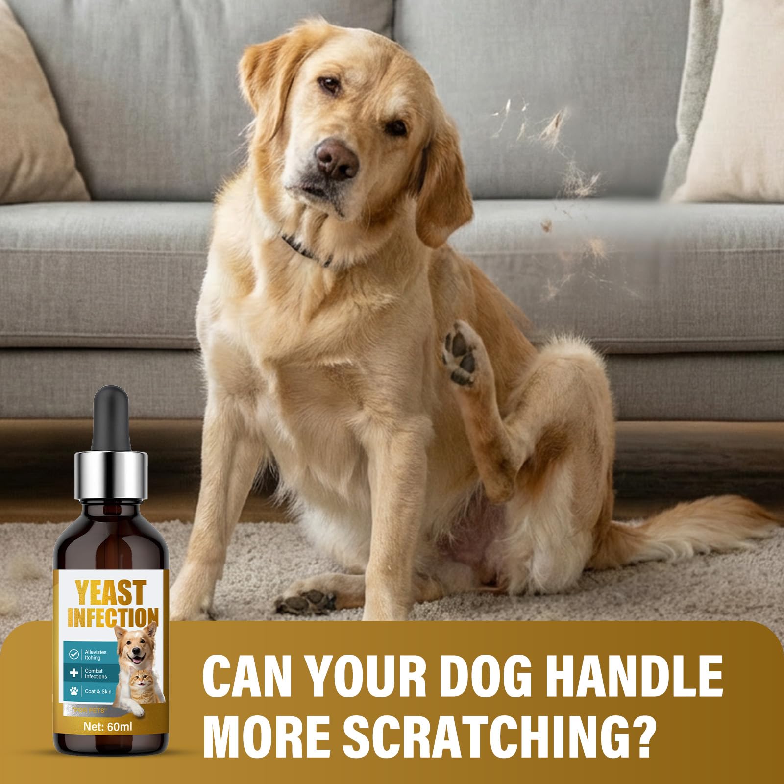 TWMKLP Yeast Infection Treatment for Dogs - Soothing Ear & Skin Relief for Itch & Inflammation, Natural Dog Allergy Support - image 3