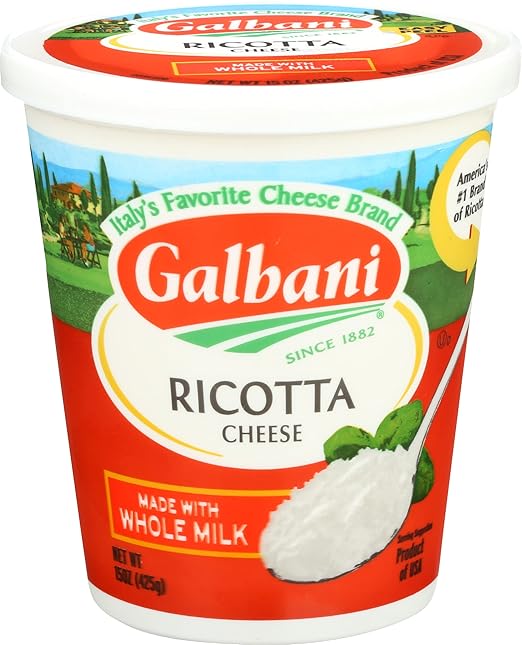 Galbani Whole Milk Ricotta Cheese, 15 oz.