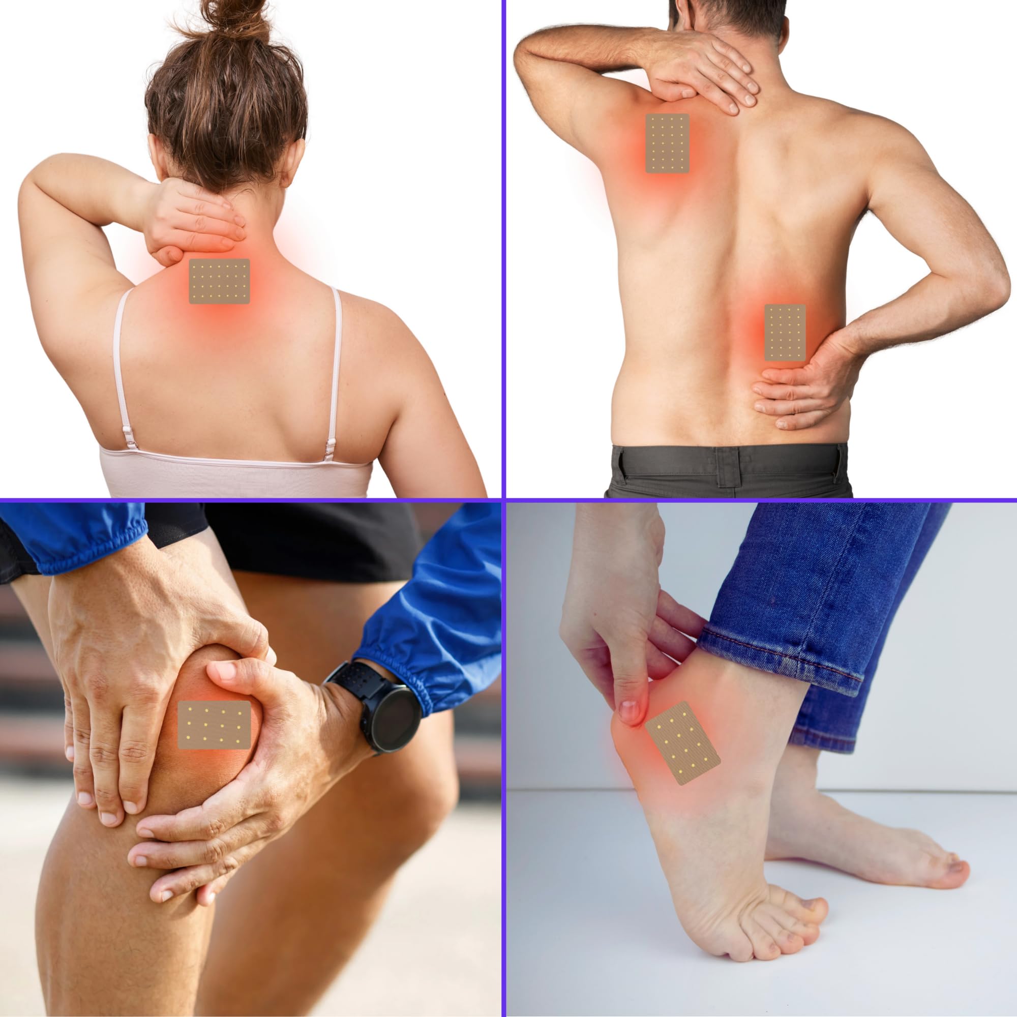 SootheNezt Comfort Heat Patches - Capsicum, Menthol, Camphor Blend - Soothing Support for Back, Neck, Shoulders, Joints - 8-Hour Long-Lasting Effect, Pack of 20