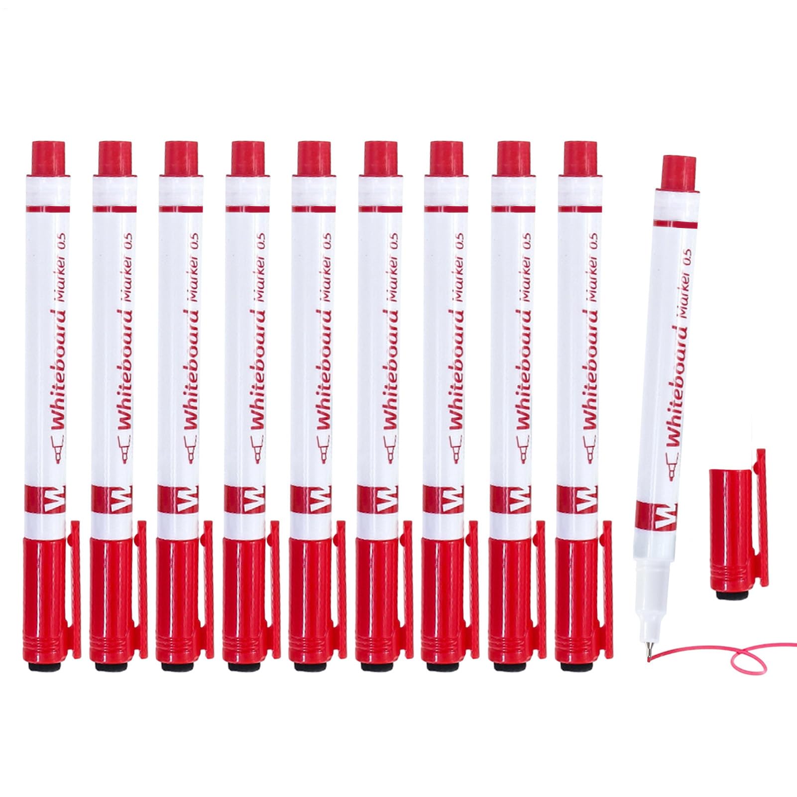 Dry Erase Marker - Teacher Pens | 0.5mm Fine Tip Drawing Markers,for Teachers, Whiteboard, Classrooms, Calendar, Schools, Preschool, Kindergarten