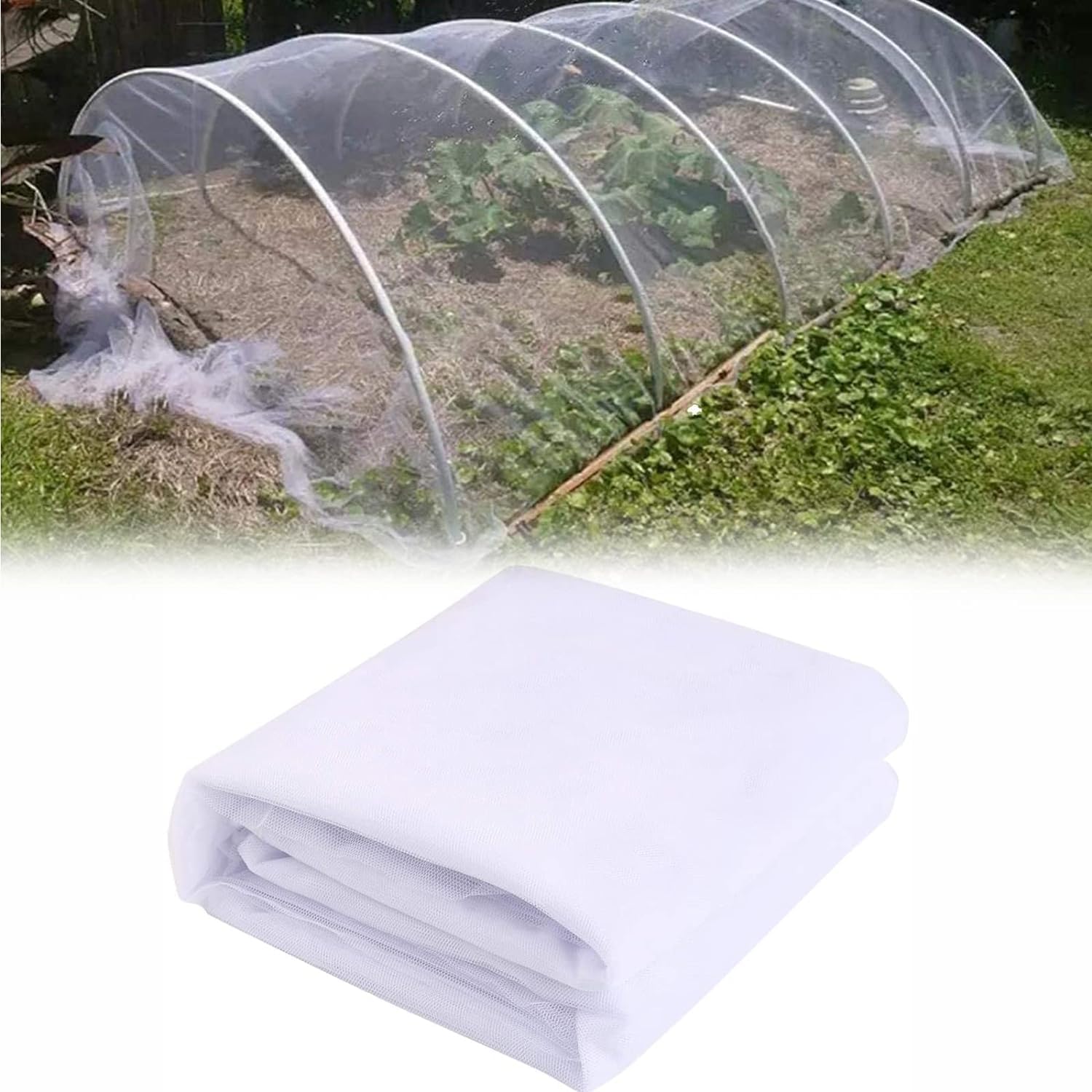 Rete Anti Insetti Per Piante 10x2.5m – Proteggi Orto E Giardino Da Afidi E Uccelli Con Questa Rete A Maglia Fine, Riutilizzabile E Resistente Ai Raggi UV. - 6