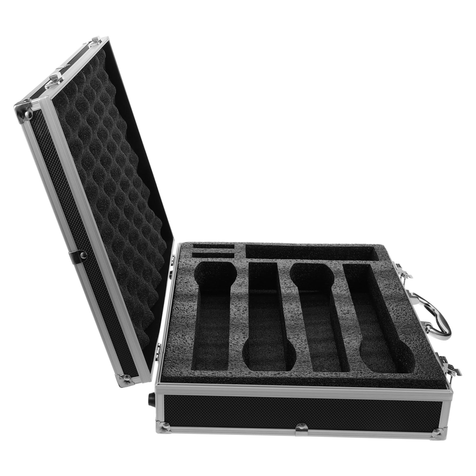 Lot de 4 Étui Rigide, avec Poignée, pour Microphone sans Fil