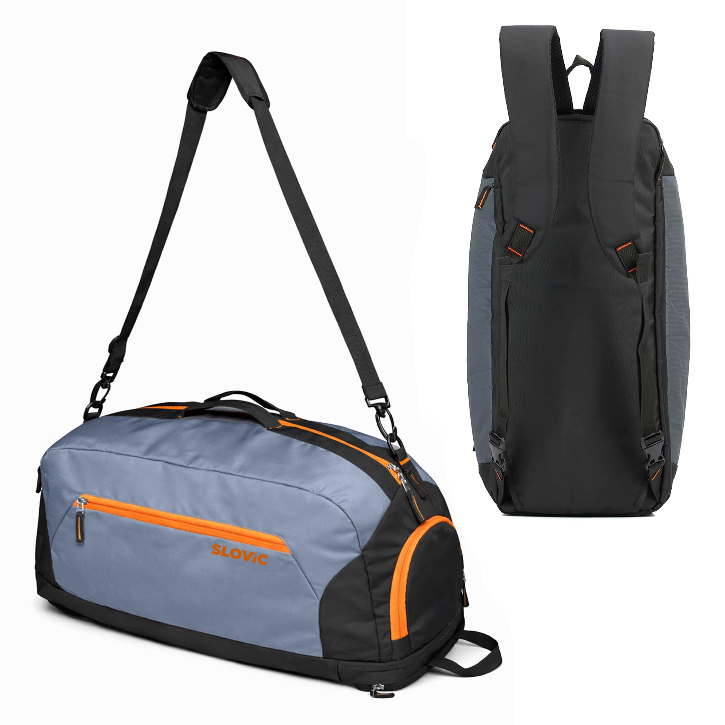 Gym Bag for Men [33 LTR] | Shoulder Travel Bag for Man with Adjustable Straps | Bags for Traveling & Sports | Unisex Duffel Bags for Gym with Seperate Shoe Compartment & 1 Mesh Pocket-image-40
