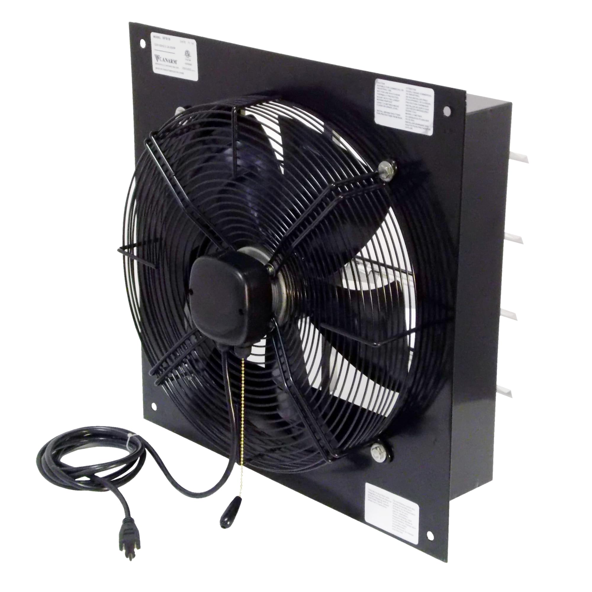 Canarm Exhaust Shutter Fan - 24in. Dia. 3800/4700 CFM, 1/2 HP, Model Number XFS24