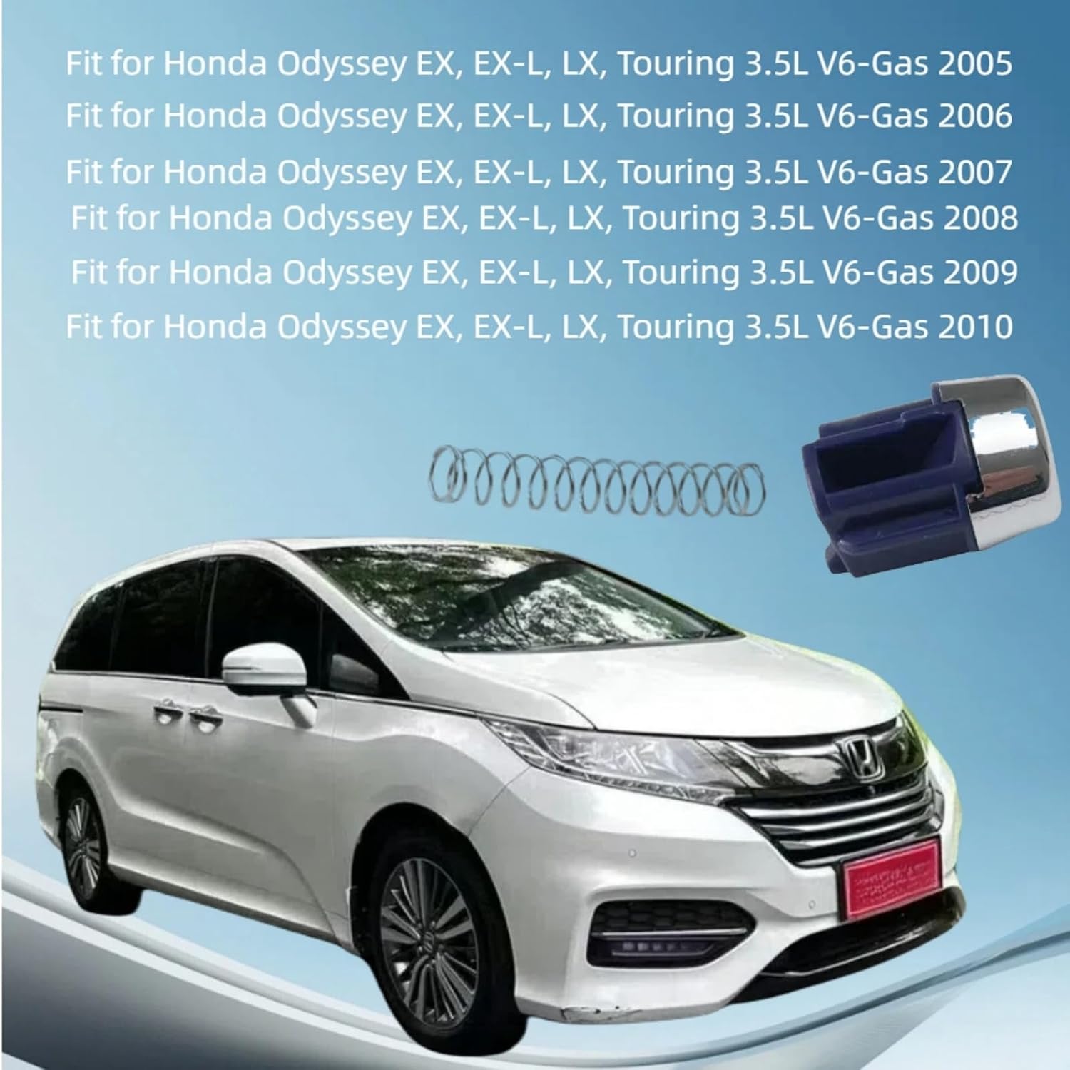 Transmission Shift Lever Push Knob Fit for Honda Odyssey EX EX-L LX Touring 3.5L V6-Gas 2005-2010 Replacement 54132-SHJ-A01