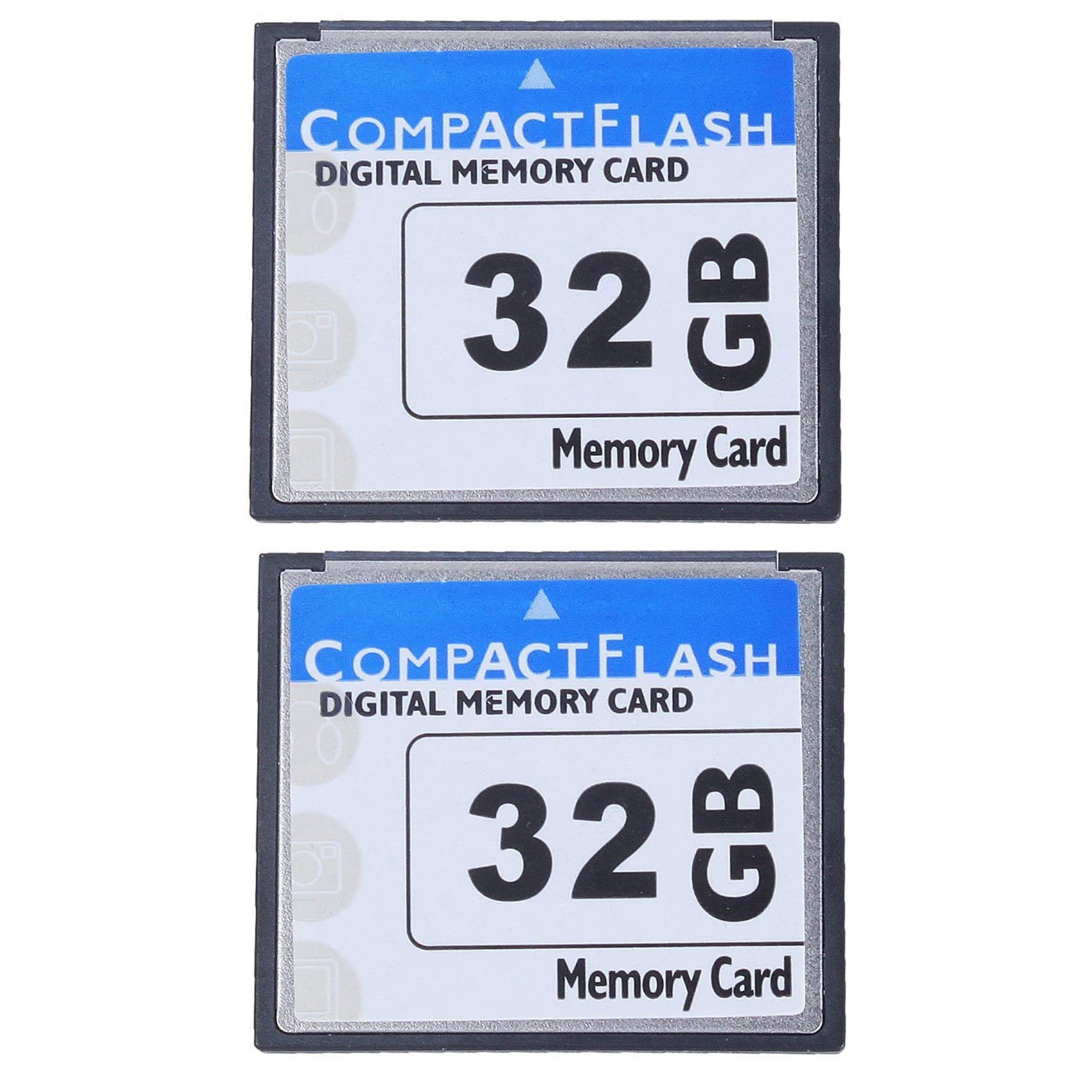 2X Professional Carte Mémoire Compact Flash 32 GB (Blanc & Bleu)