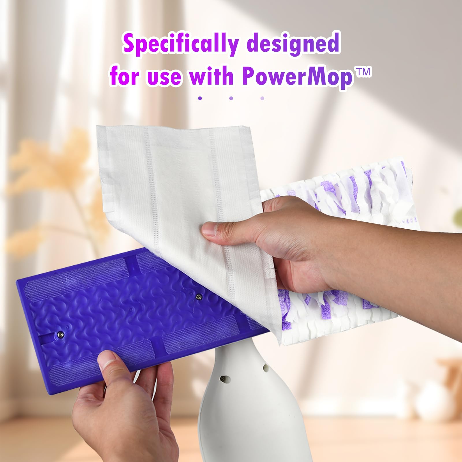 Paquete de 20 recambios desechables para mopa Swiffer PowerMop, kit de fregona multisuperficie, repuesto de almohadilla de fregona multisuperficie para mopa Swiffer Power para limpiar suelos
