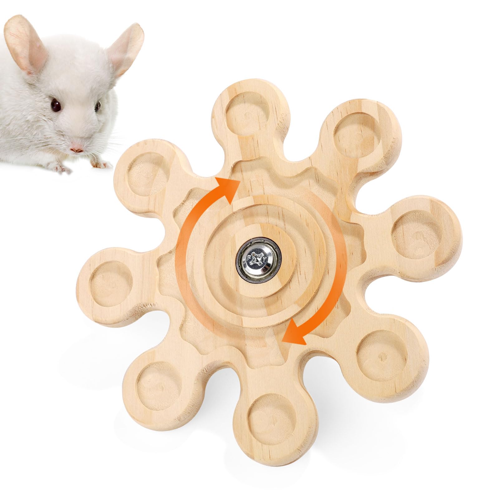 lasuroa Rotating Chinchilla Toy