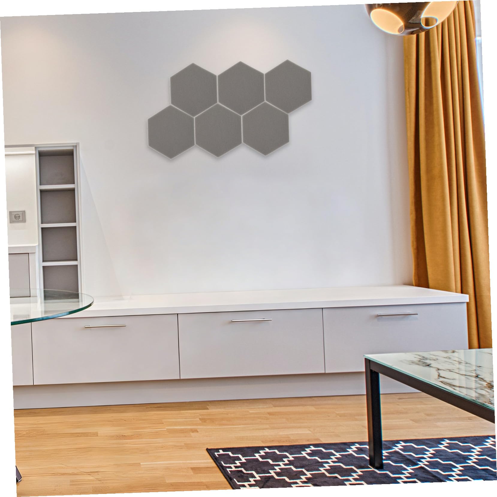 6pezzi Pannelli Acustici Esagonali Per Trattamento Sonoro Pannelli Fonoassorbenti Ignifughi Per Insonorizzazione Di Stanze Studi Di Registrazione e Home Theatre