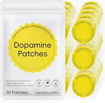 Dopamine Patches, Dopamine Patche Support Mood Boost for Daily Mental Wellness, Mood Patches for Women and Men, Vegan, Cruelty-Free 1PCS