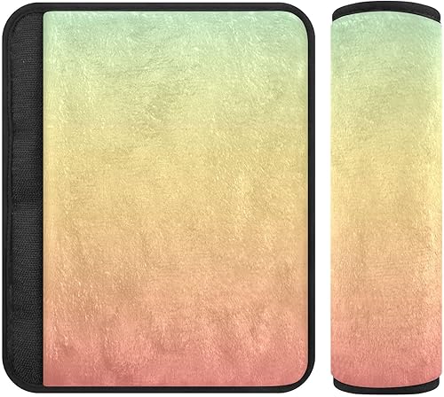 Gradients Peach - Almohadilla para cinturón de seguridad para niños, almohadilla suave para cinturón de seguridad, lavable, acolchado para cinturón