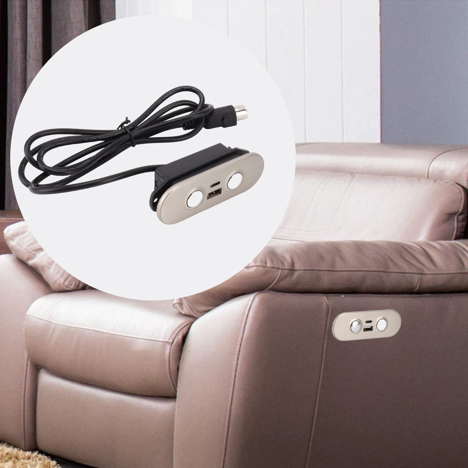 TOPINCN 6-Tasten Fernbedienung Für Elektrische Sofas & Betten - 5-Pin Mit Kindersicherung