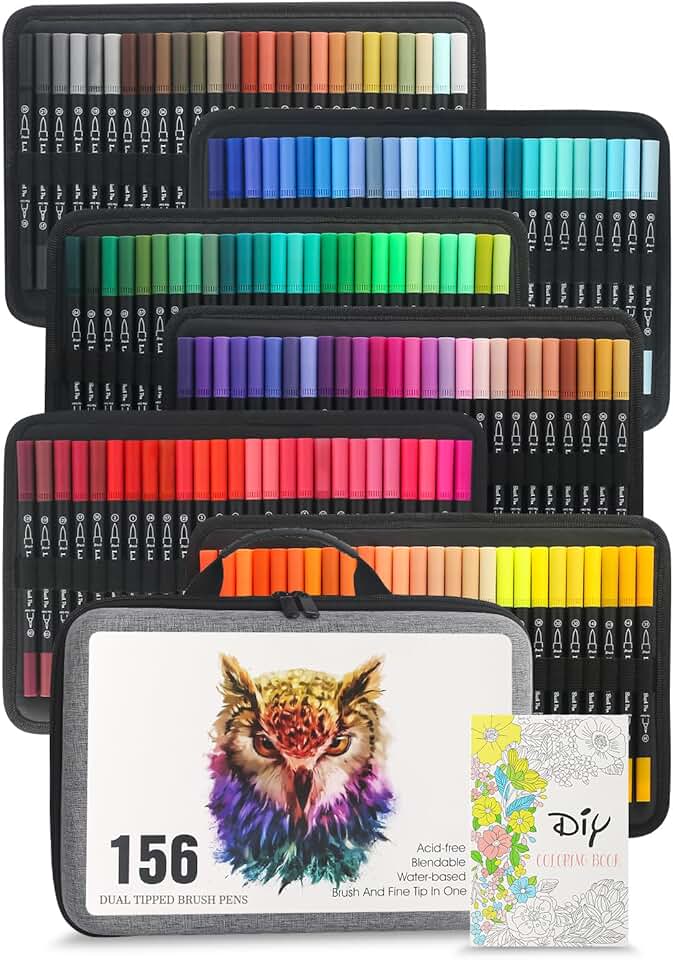 LIULIUCAI 156 Dual Tip Markers