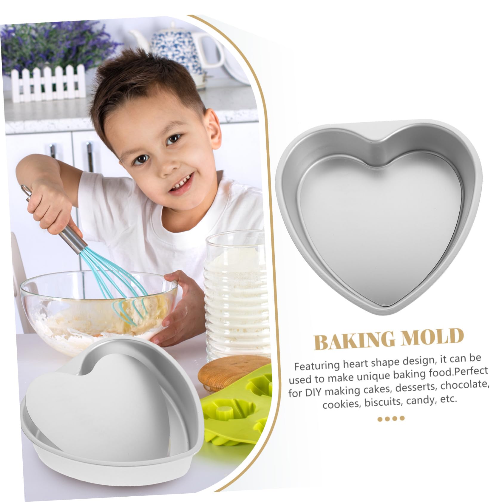 Molde Corazón para Tartas Molde Horno DIY para Bizcochos y Postres Superficie Lisa Antiadherente Fácil Desmoldar para Repostería Casera y Profesional
