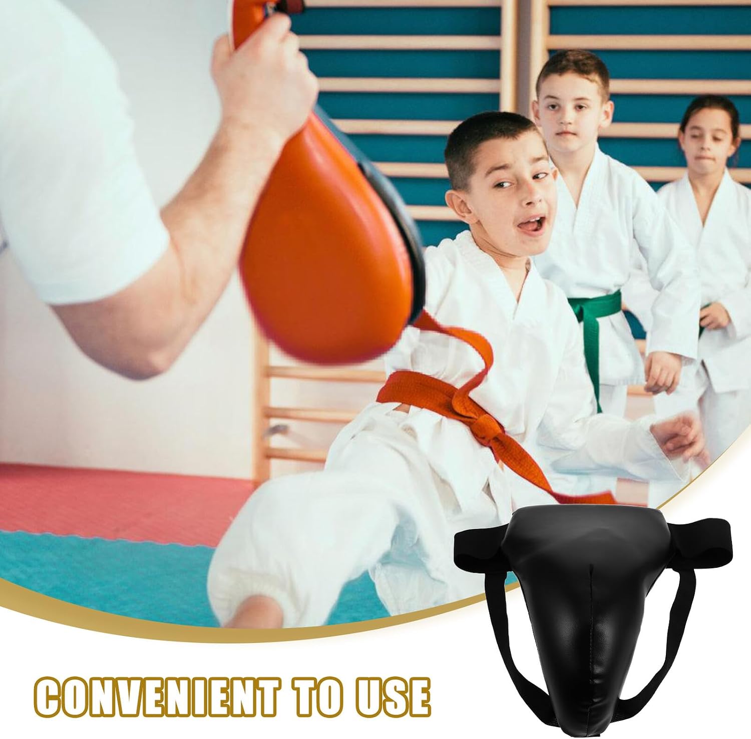 Breathable Boxing Groin Protector for Men and Comfortable Reusable Crotch Guard for Taekwondo Karate Sparring Protective Gear for Boy Girl Training Safety