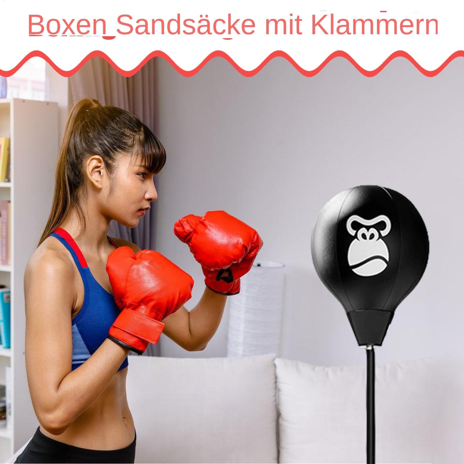 Boxing Reflex Bag, Punching Exercise Bag, regulowana wysokość