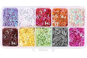 OLYCRAFT Letter Sequins for Small Resin Art Crafting