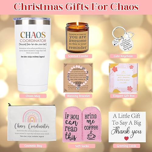 Miniatura 6 de Regalos de agradecimiento para mujeres, regalos de coordinador del caos para mujeres, regalos del día de la madre para mamá, regalos de jefe para