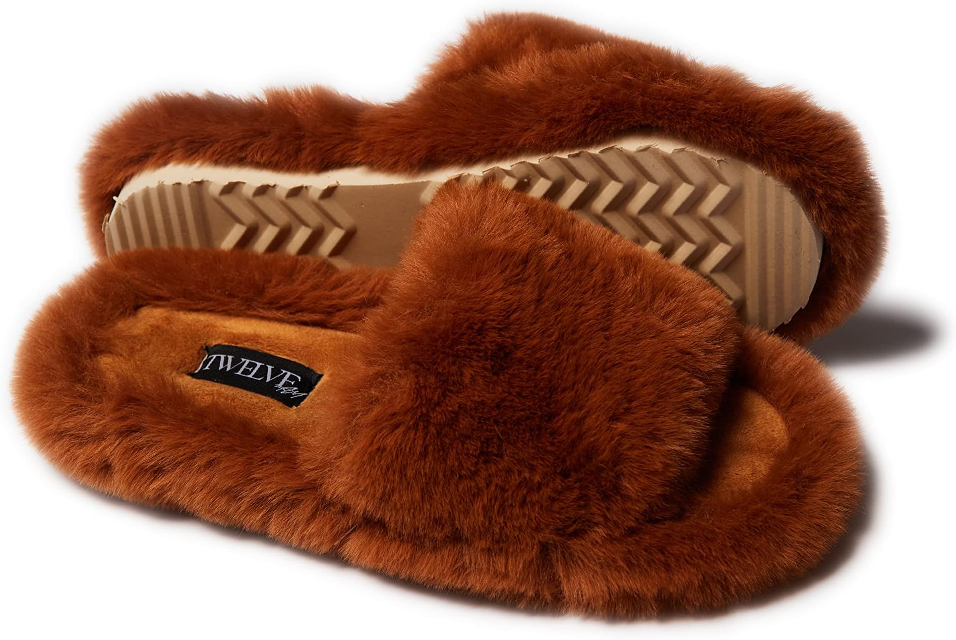 Twelve AM Co Womens style So Fab Fluffy Slippers