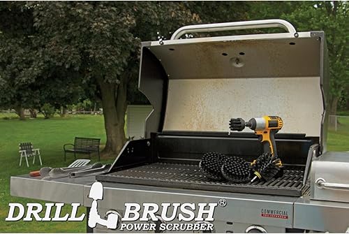 Miniatura 3 de Drillbrush BBQ Grill Cleaning Kit - Safe Nylon Grill Brush Drill Brush Set - Ultra Stiff Power Scrubber Attachments for Loose Paint, De-Scaling