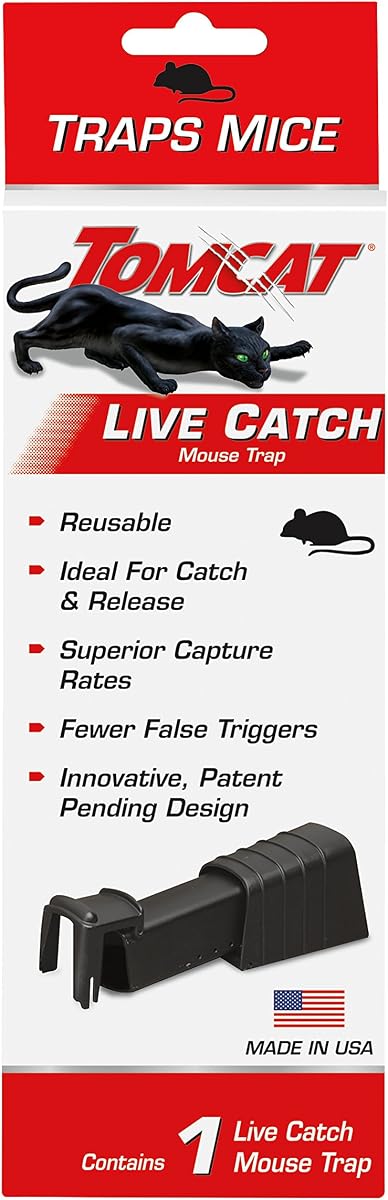 Live Catch Mouse Trap | Indoor/Outdoor Live Mouse Trap to Catch and Release Mice